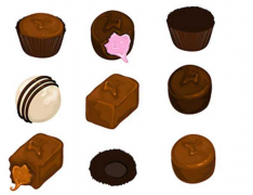 5月7日生日巧克力：黑寡妇（Round Dark Chocolates）