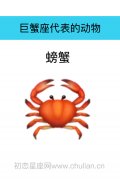 巨蟹座是什么动物