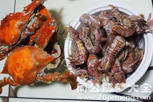 皮皮虾和螃蟹