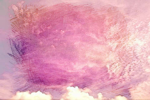 紫色的云