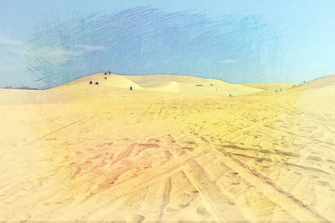 沙丘下塌