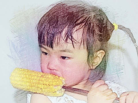 吃玉米